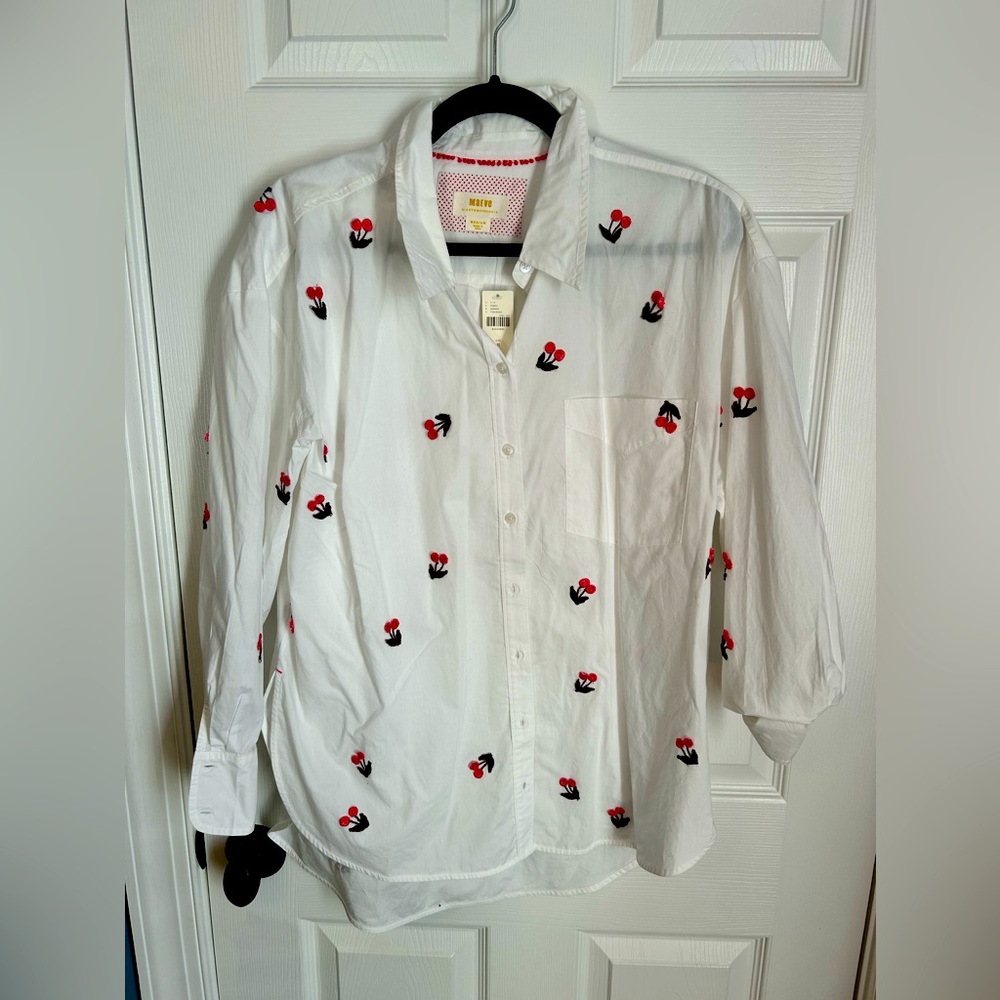 Maeve by Anthro long sleeve button down